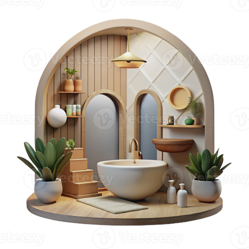magnificent creative Minimalist Bathroom Interior Cutout high resolution png