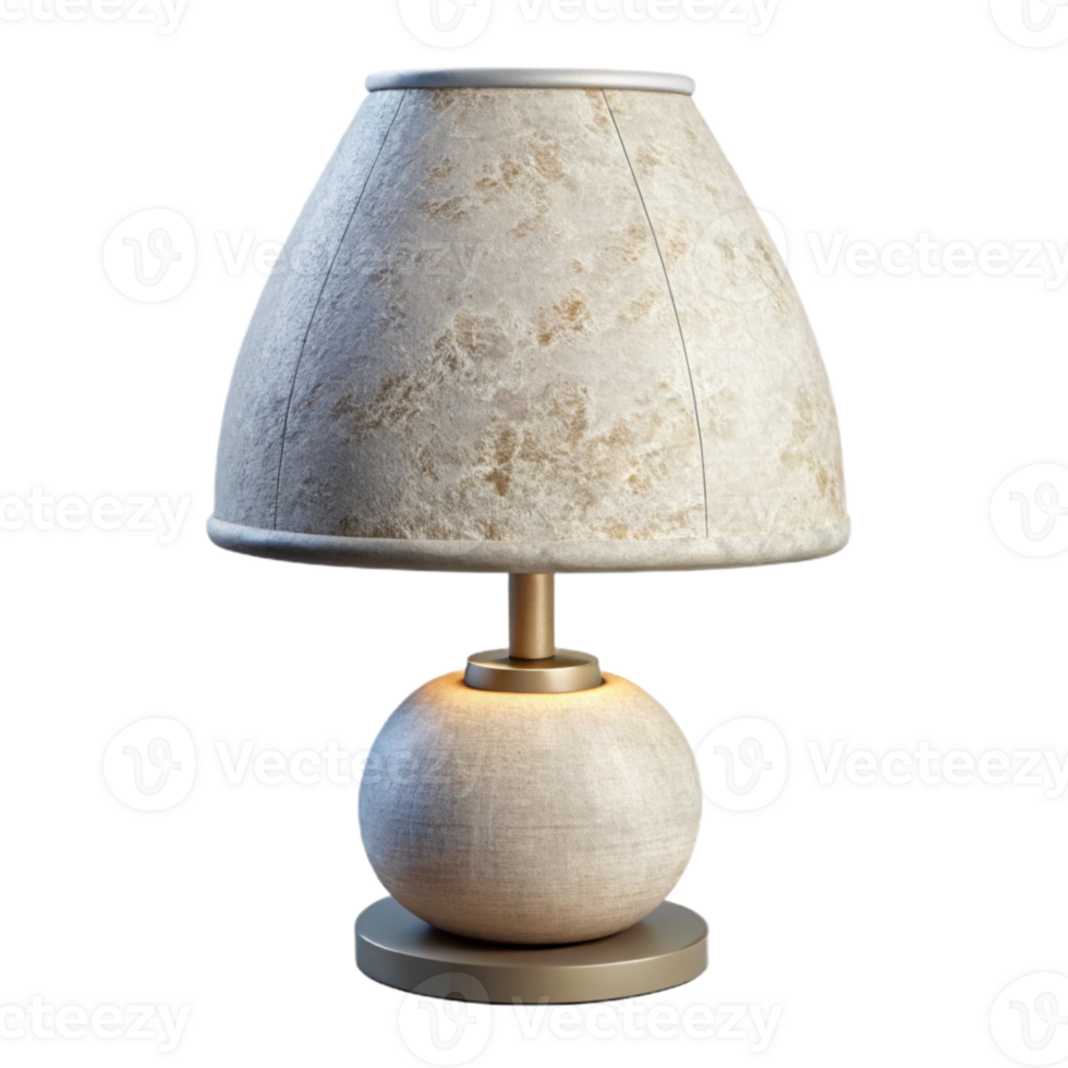 vibrant artistic Minimalist Lamp with White Shade png