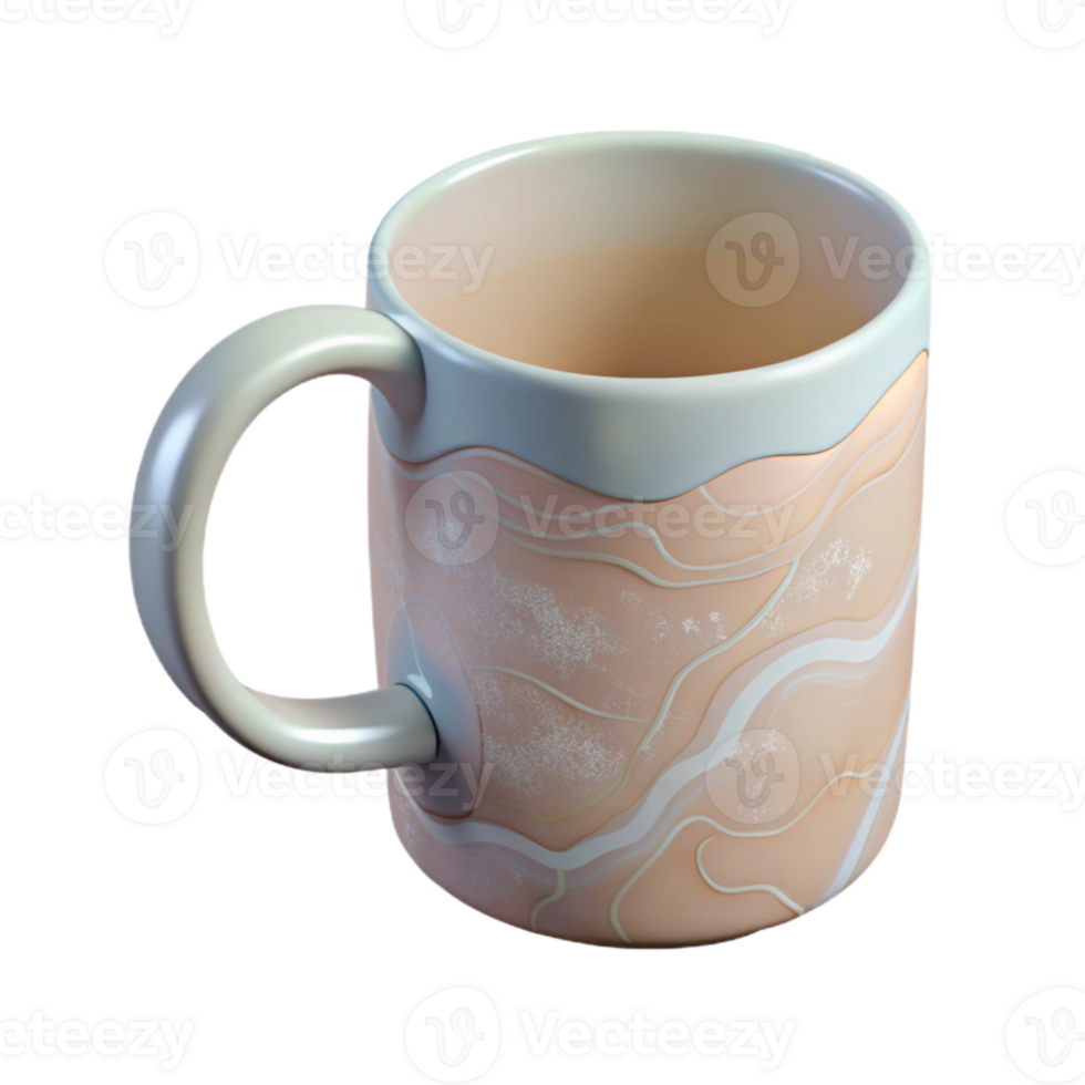 impressive rustic Minimalist Mug with White Handle original png