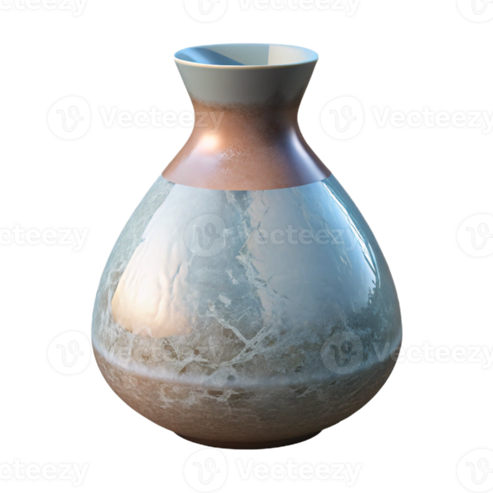 dramatic contemporary Minimalist Vase with Clear Glass professional png