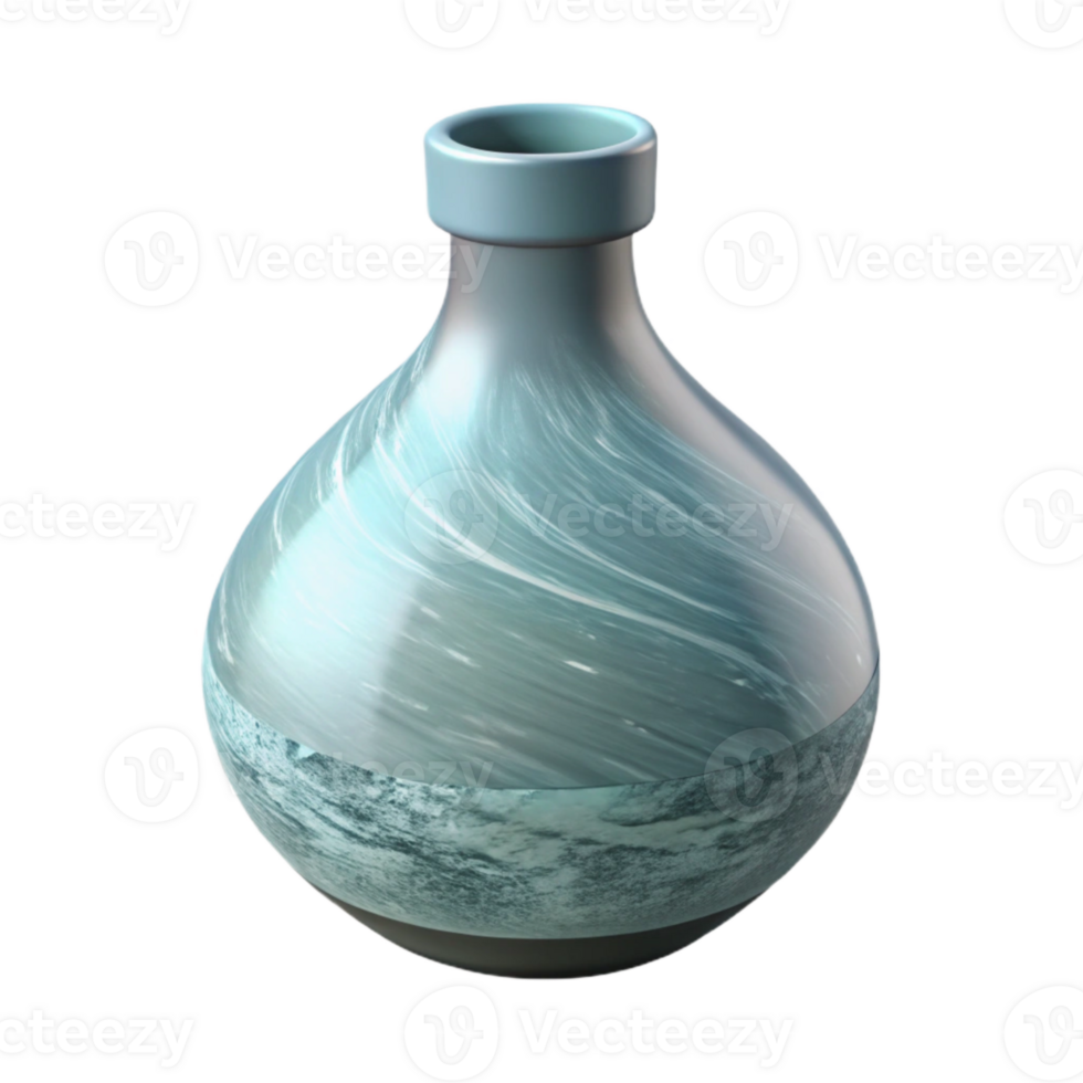 stunning artistic Minimalist Vase with Clear Glass professional png
