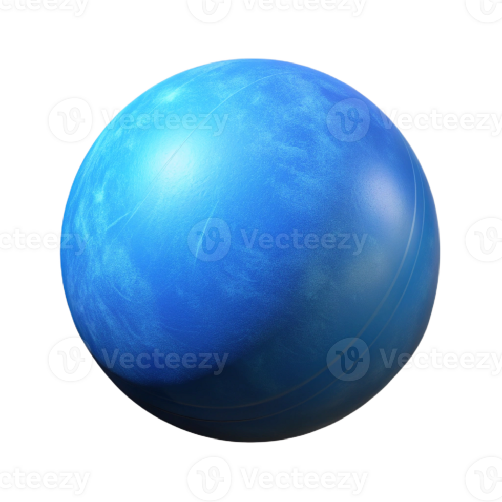 elegant artistic Minimalist Virtual Space with Single Blue Sphere Transparent Background professional png