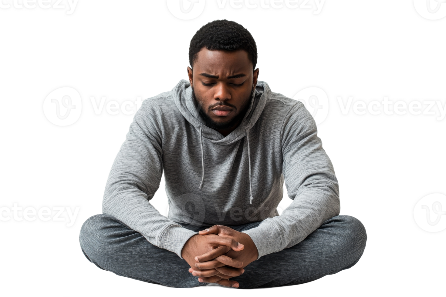 Meditation practice to achieve peace and focus in daily life png
