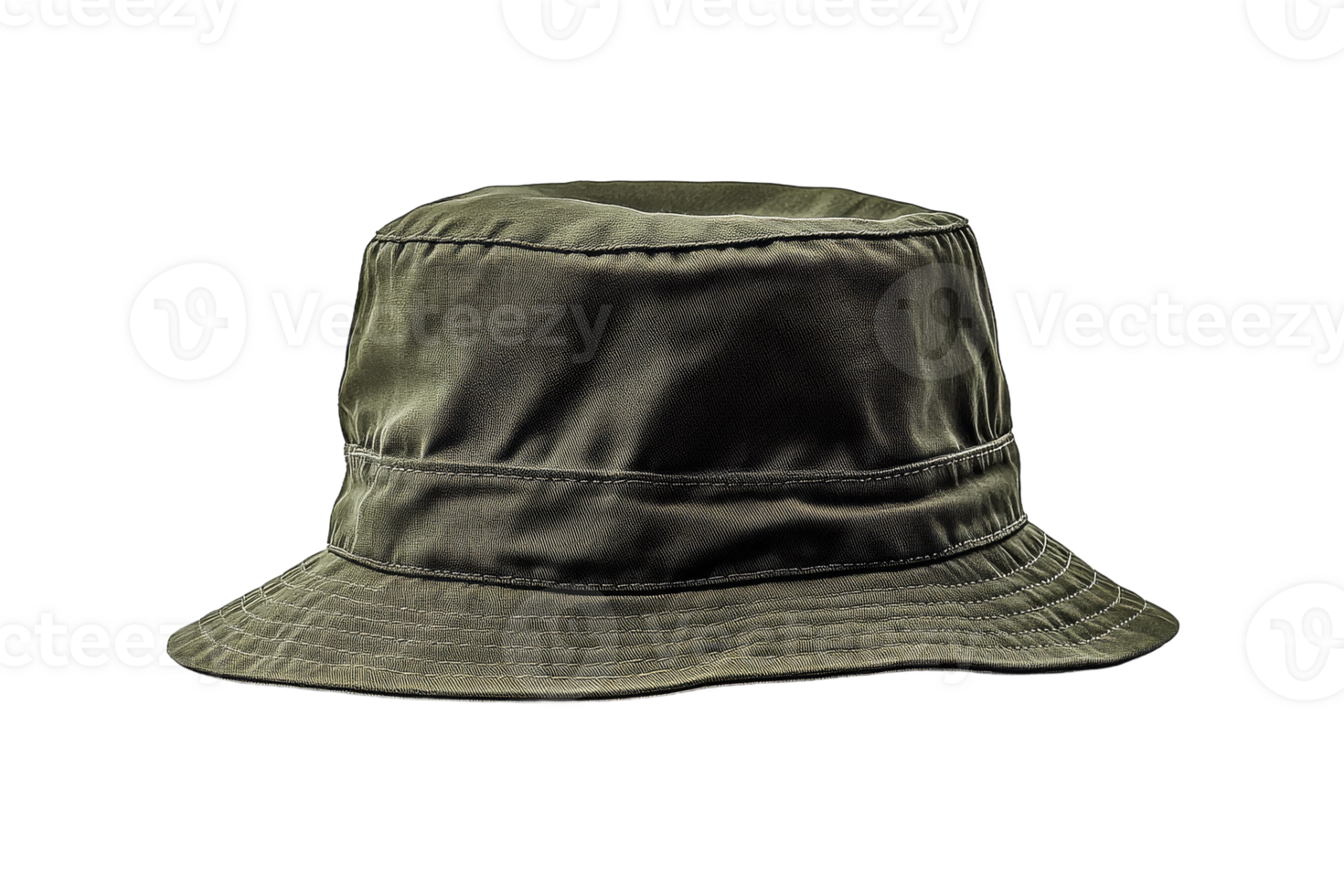 Bucket hat with soft fabric on transparent background png