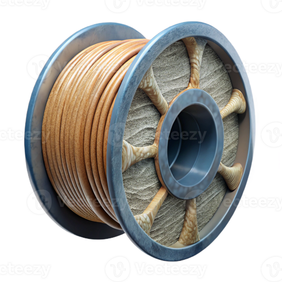 wonderful creative Modern 3d Printer Filament Spool Cutout detailed png