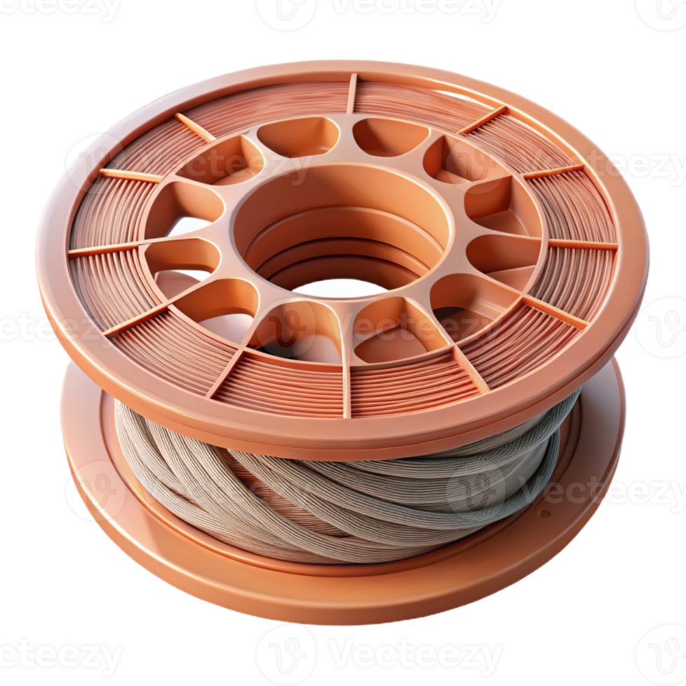 dramatic contemporary Modern 3d Printer Filament Spool Cutout premium png