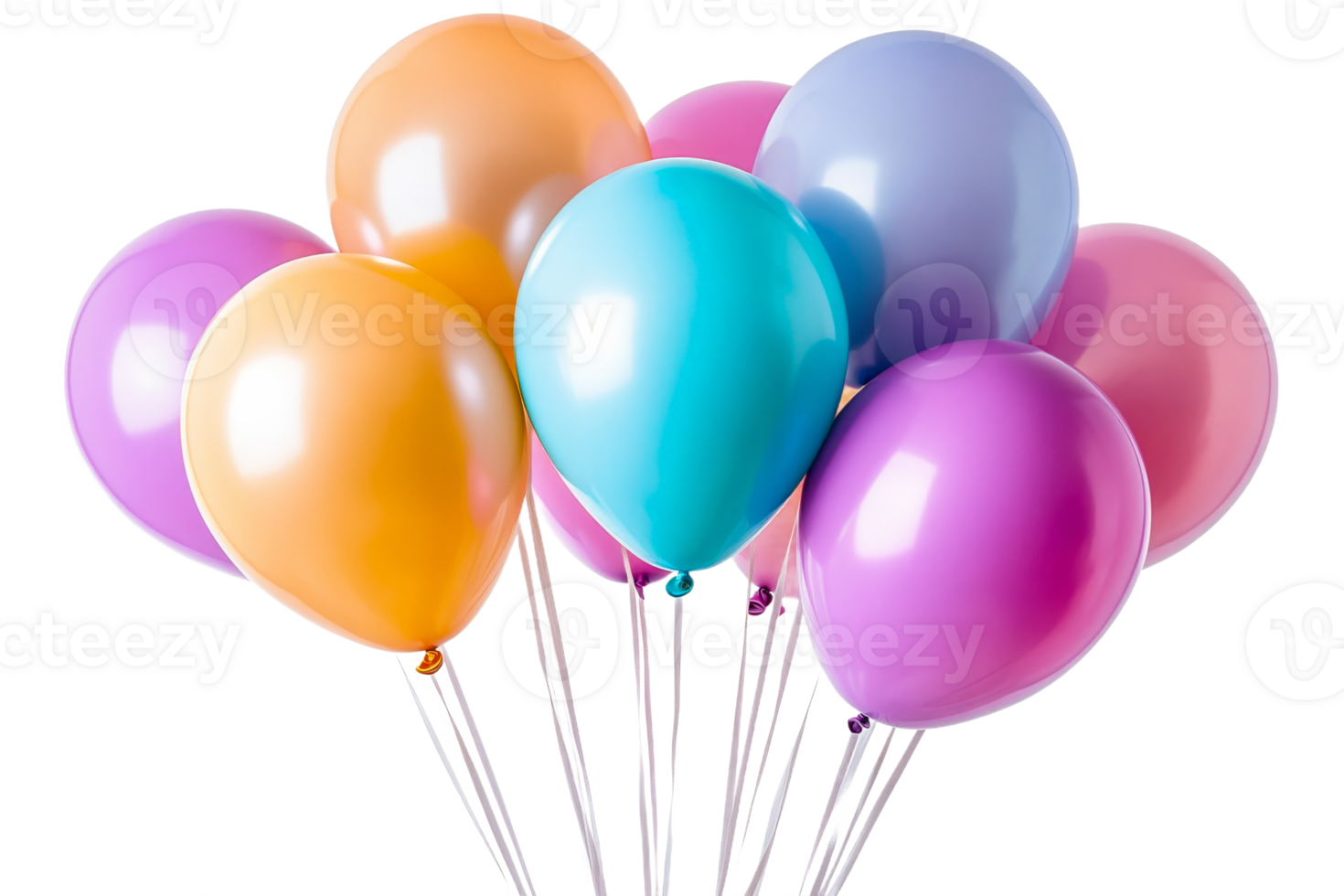 Colorful balloons for festive celebrations and events png