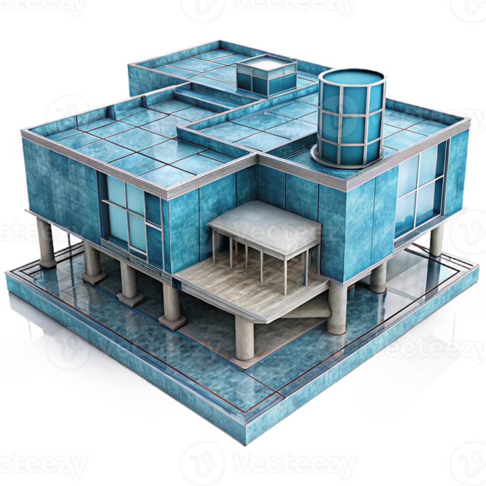 dramatic traditional Modern Architecture Blueprint Isolated Element high resolution png