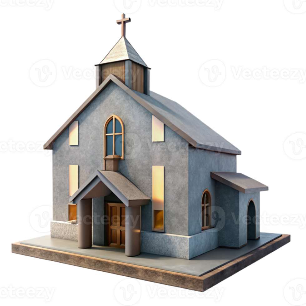 wonderful traditional Modern Architecture Church Building Isolated png