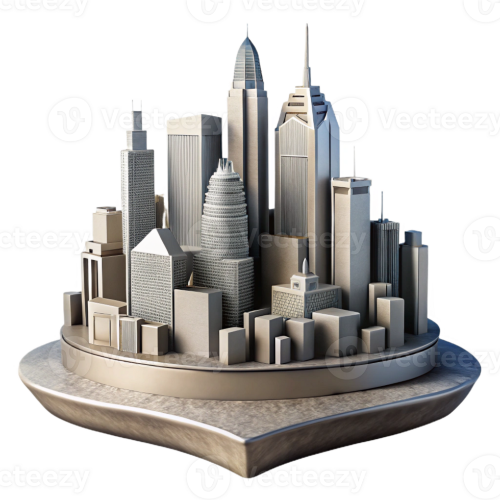 extraordinary abstract Modern Architecture Cityscape Silhouette Cutout authentic png