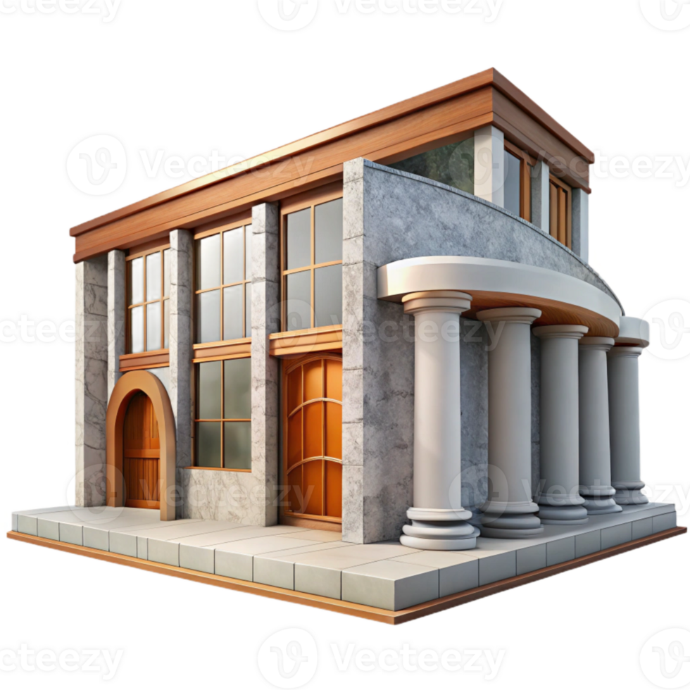 impressive modern Modern Architecture Museum Facade Cutout high quality png