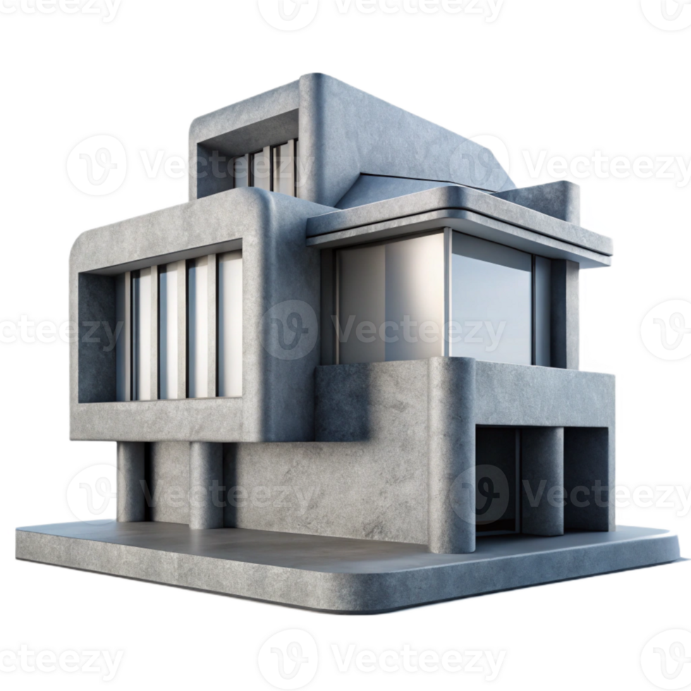 stunning classic Modern Architecture Silhouette Isolated Element detailed png