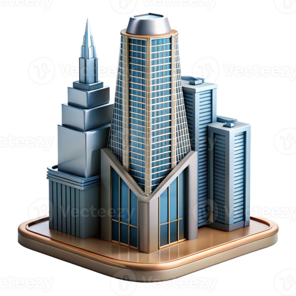 impressive minimalist Modern Architecture Skyscraper Cutout Element png