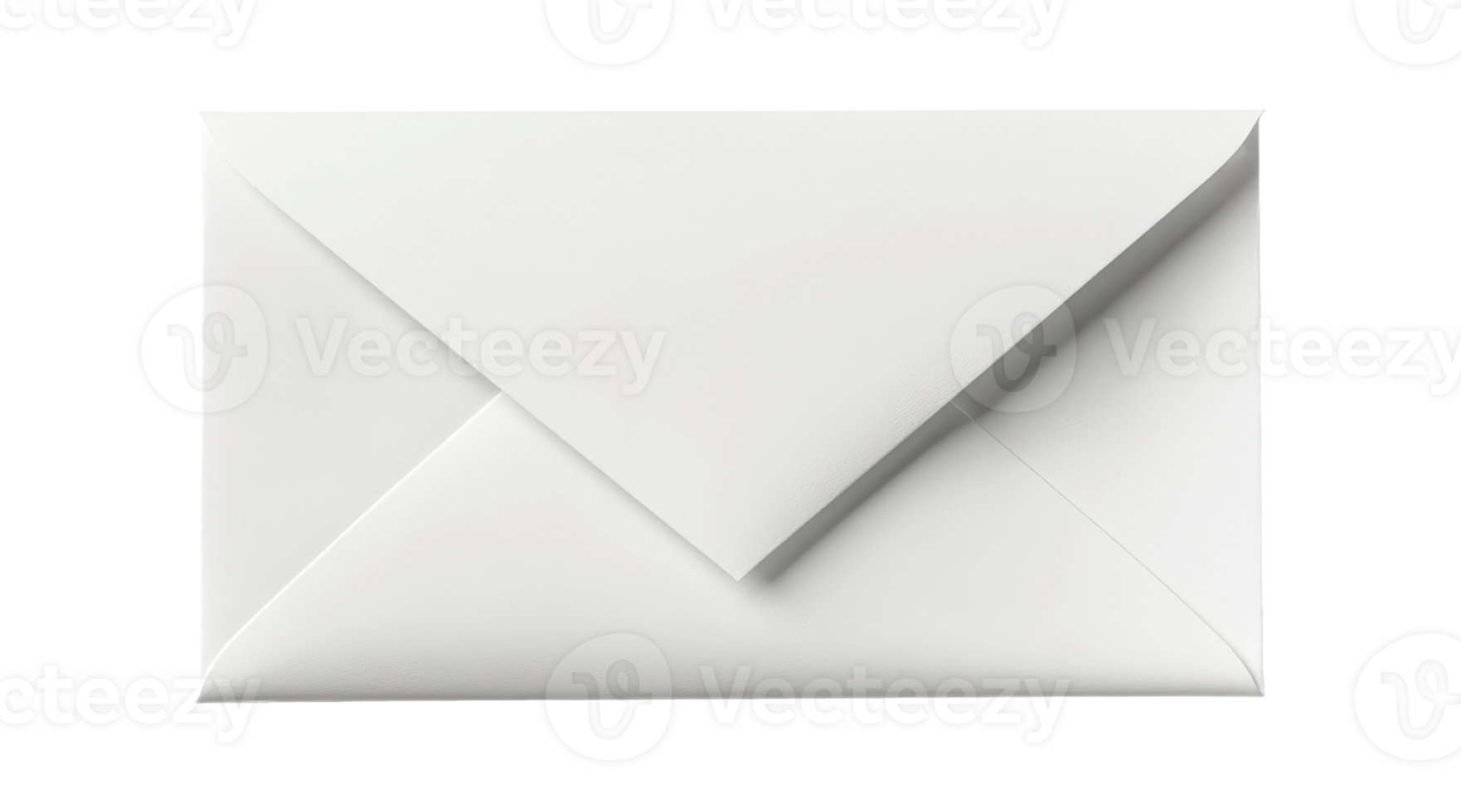 White envelope on transparent background png