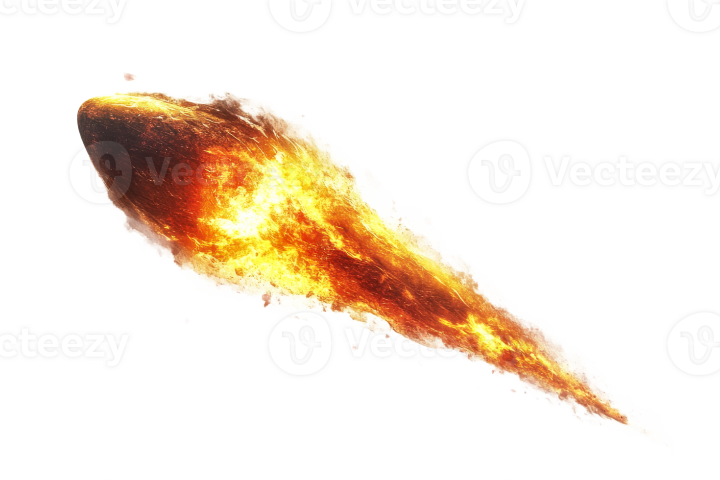 Fireball traveling through the atmosphere during dusk png