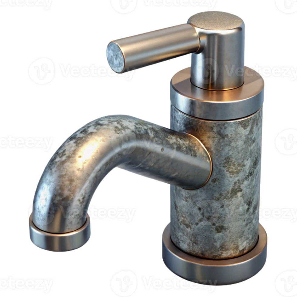 elegant creative Modern Bathroom Faucet Chrome Finish Cutout Element high quality png