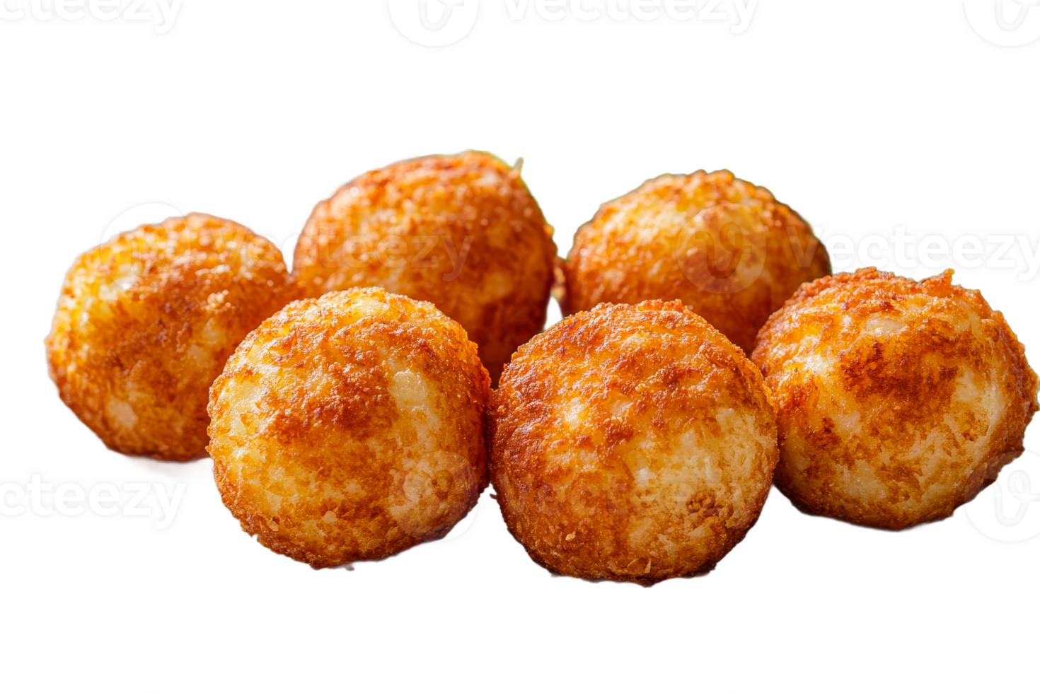 Golden crispy fritters ready to be served at a party png