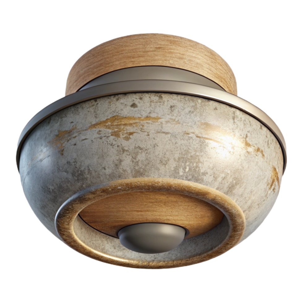 wonderful rustic Modern Ceiling Light Bottom View Cutout original png