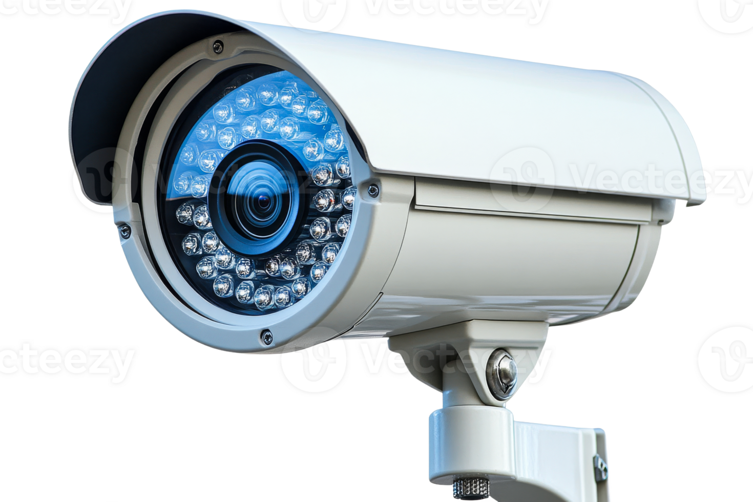 Security camera with a modern design and clear lens png