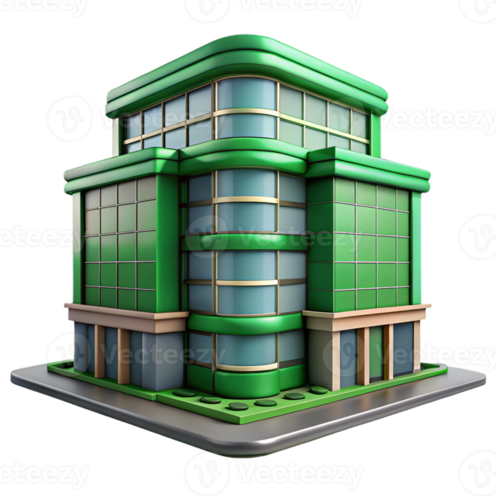beautiful creative Modern City Building with Vertical Garden Transparent Background high resolution png