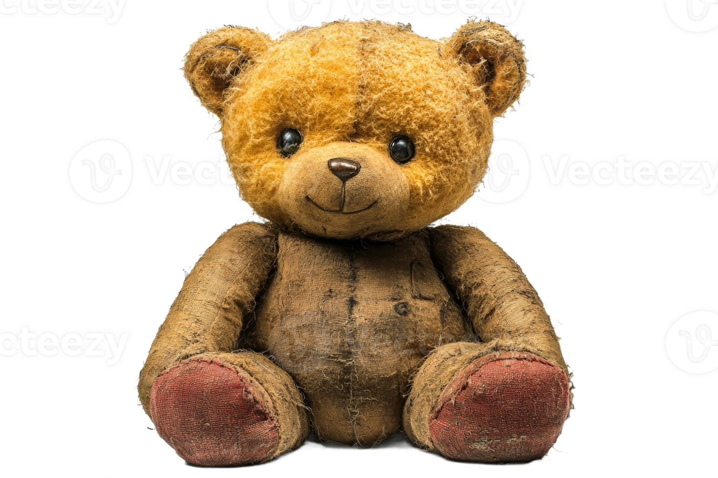 Classic teddy bear with a vintage charm and soft fur png