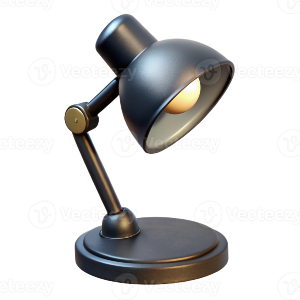 dramatic abstract Modern Desk Lamp with Warm Light Cutout png