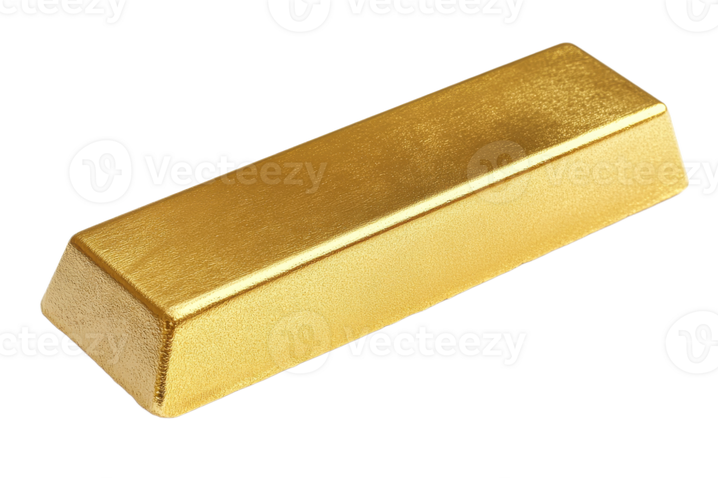 Gold bar with a smooth surface and shiny finish png
