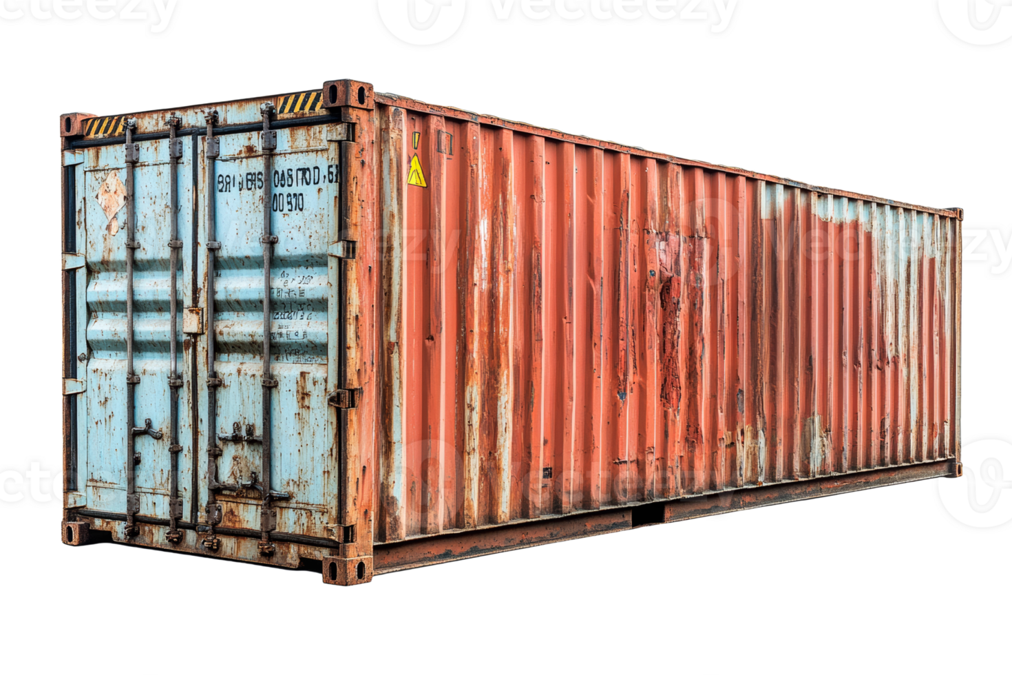 Container located on a construction site png