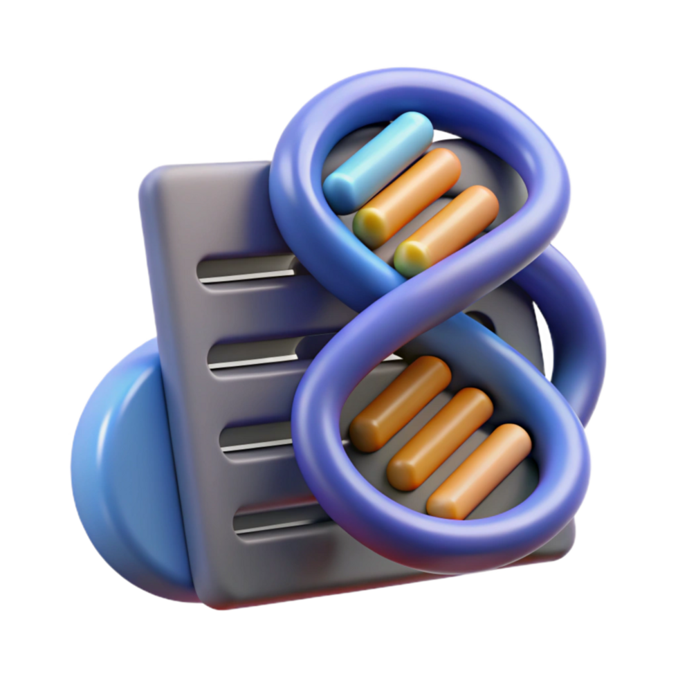 extraordinary traditional Modern Dna Data Storage Visualization Isolated high resolution png