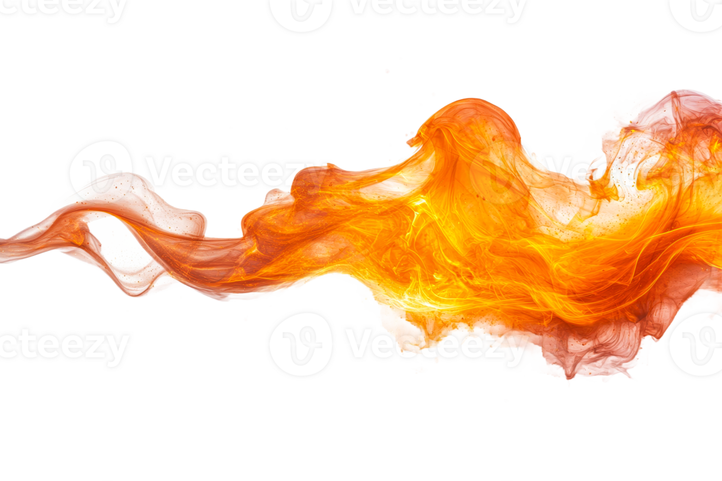 Transparent orange and red liquid shapes png