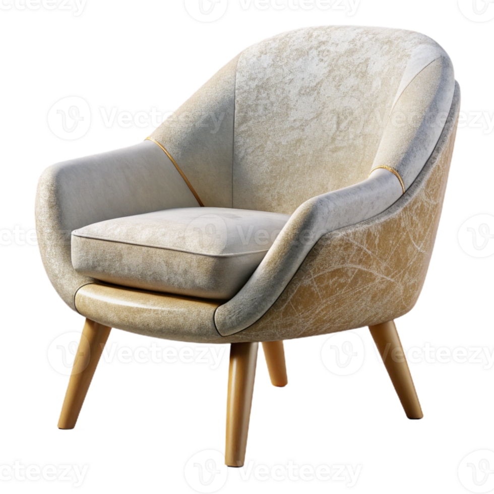 serene rustic Modern Furniture Chair Minimalist Design Transparent Background professional png