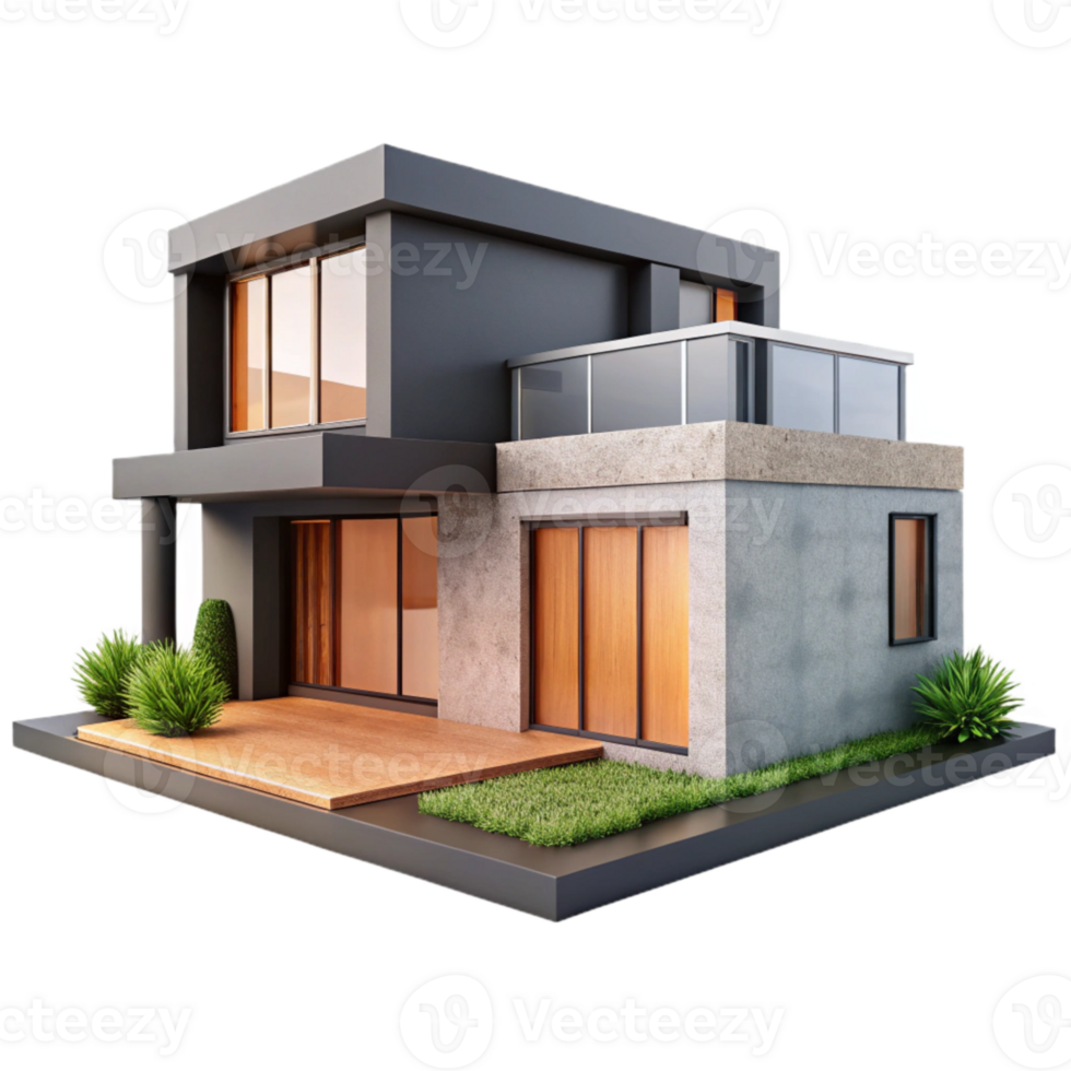 extraordinary artistic Modern House Design Minimalist Style Transparent original png