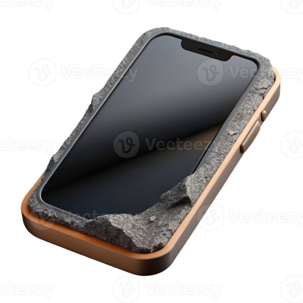 magnificent creative Modern Smartphone Cutout with Black Screen original png