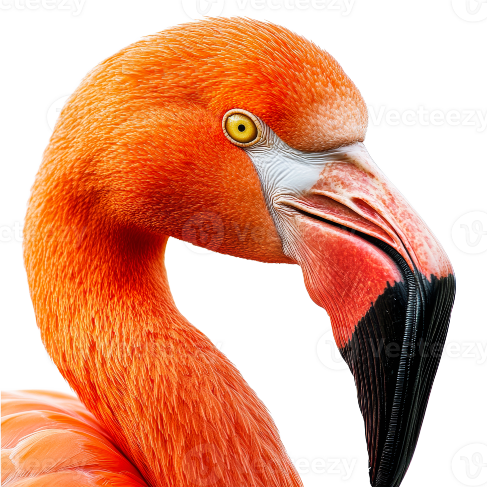 Vibrant flamingo showcasing striking colors and features png