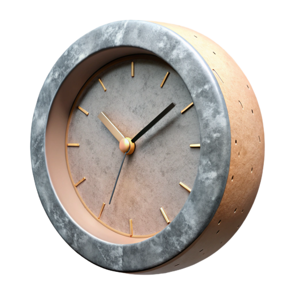 stunning artistic Modern Wall Clock Front View Cutout high resolution png