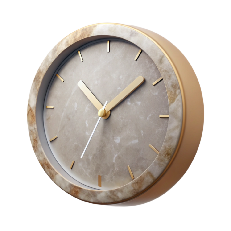 wonderful artistic Modern Wall Clock Minimalist Style Transparent Background high quality png