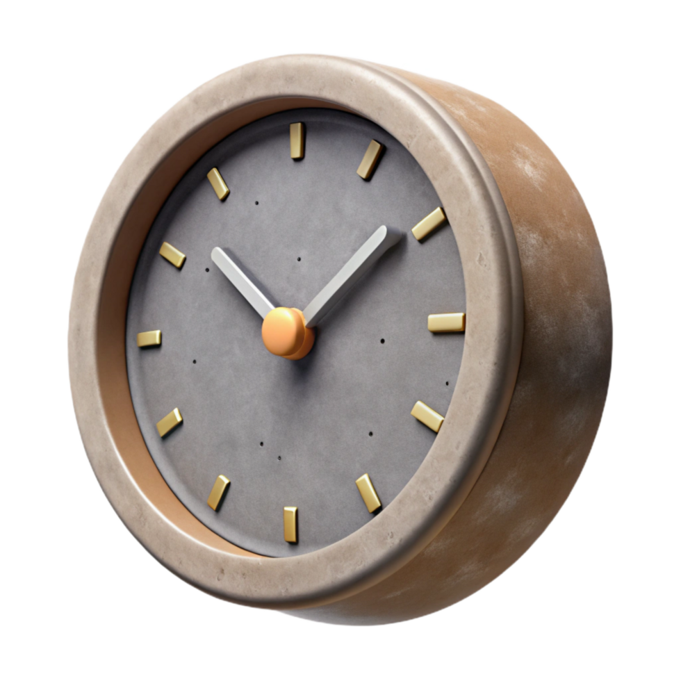 stunning creative Modern Wall Clock Side View Cutout premium png