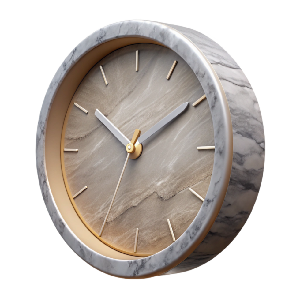 wonderful creative Modern Wall Clock Minimalist Style Transparent Background authentic png