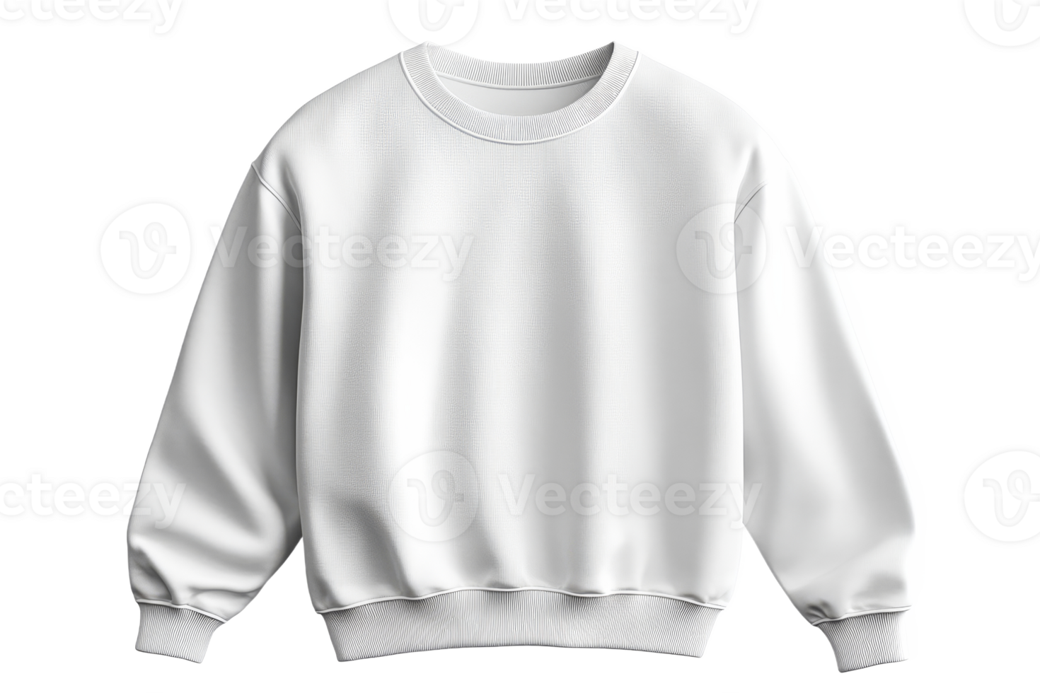 Soft white sweatshirt with a comfortable design png