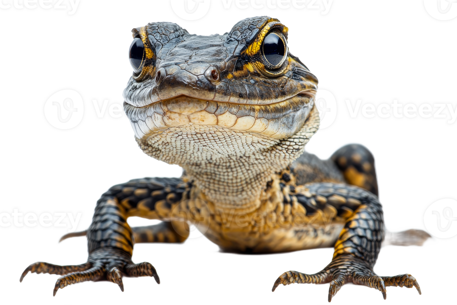 Lizard with unique features on a transparent background png