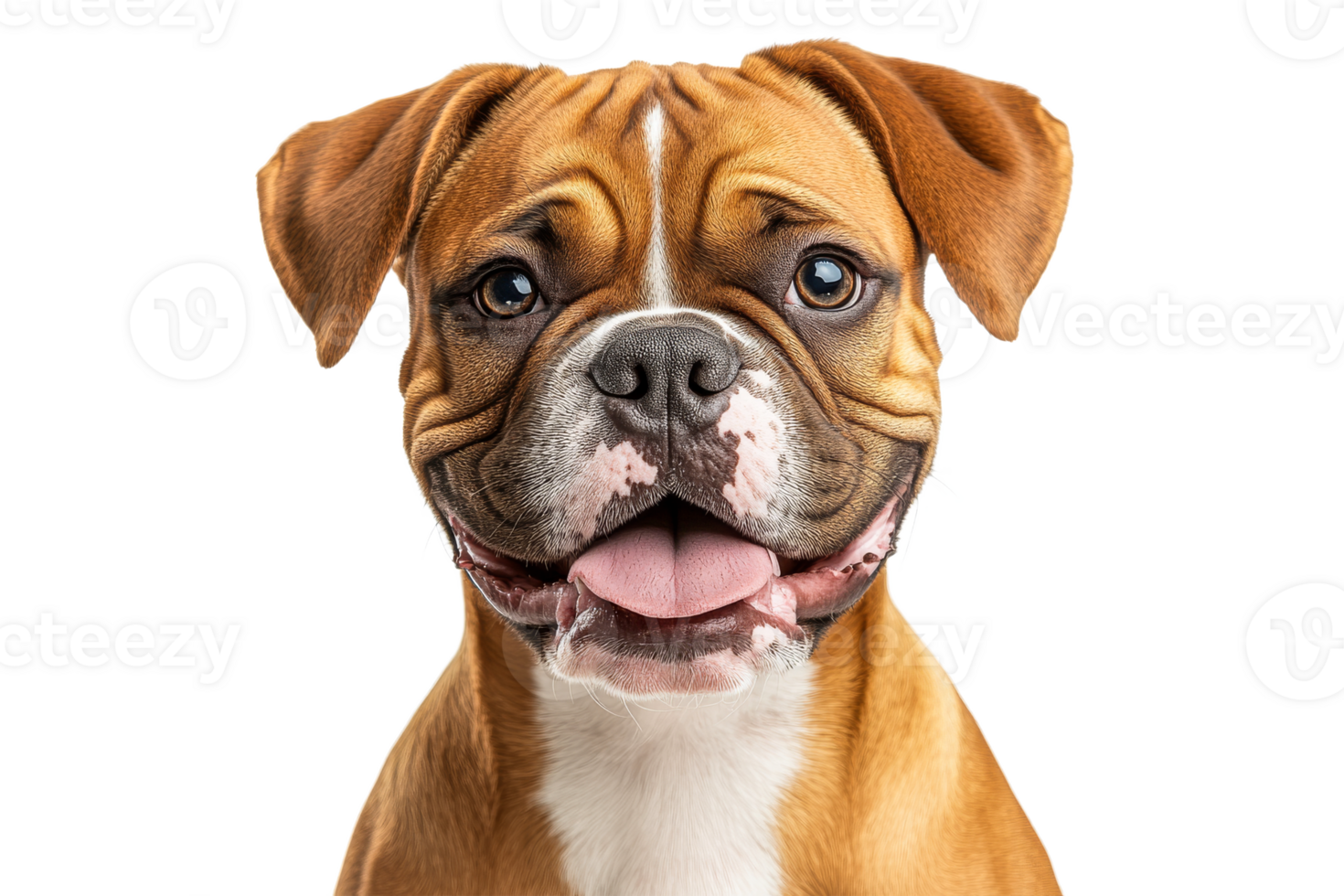 Friendly dog with an engaging expression and clear features png