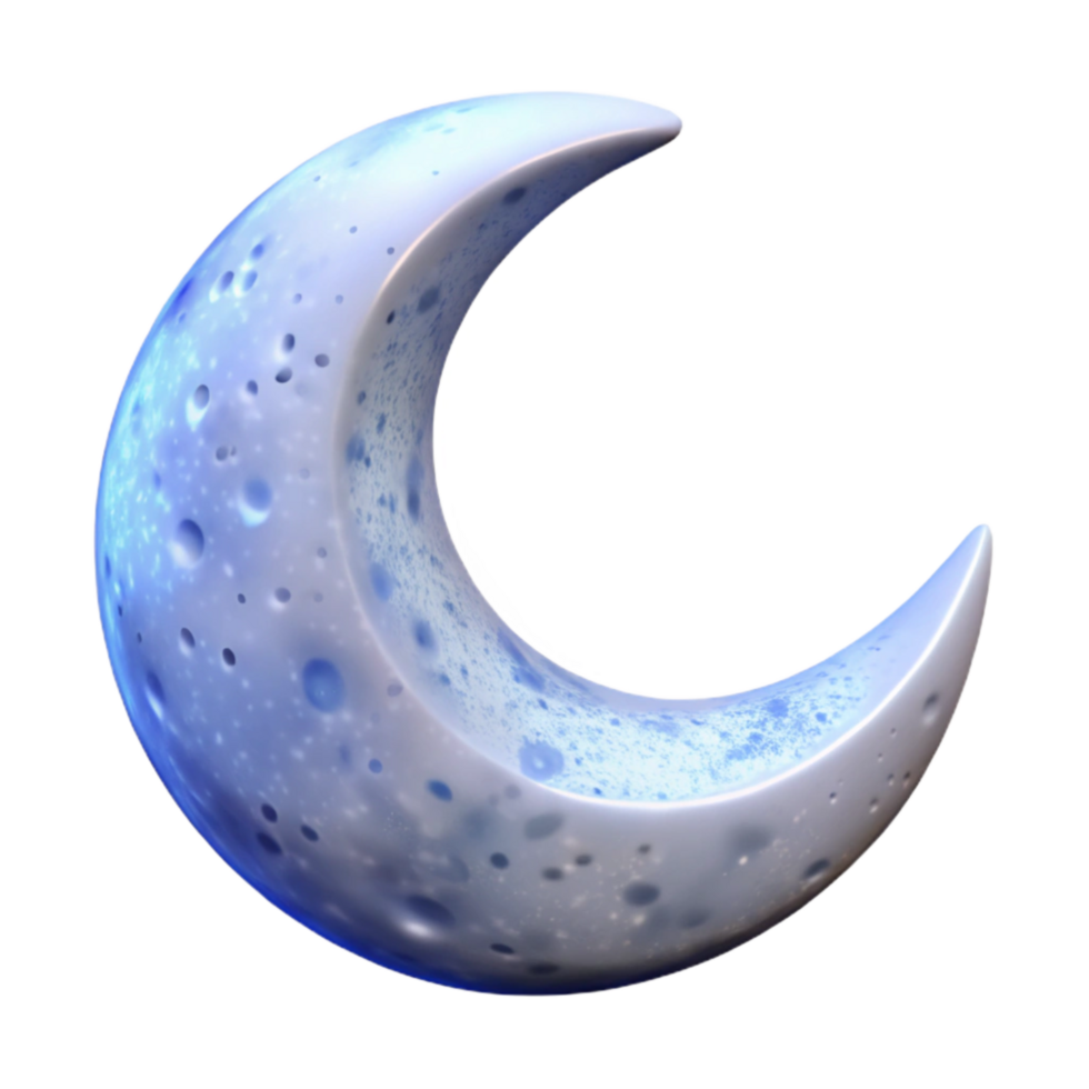 vibrant traditional Moon Icon Transparent Background Crescent high resolution png