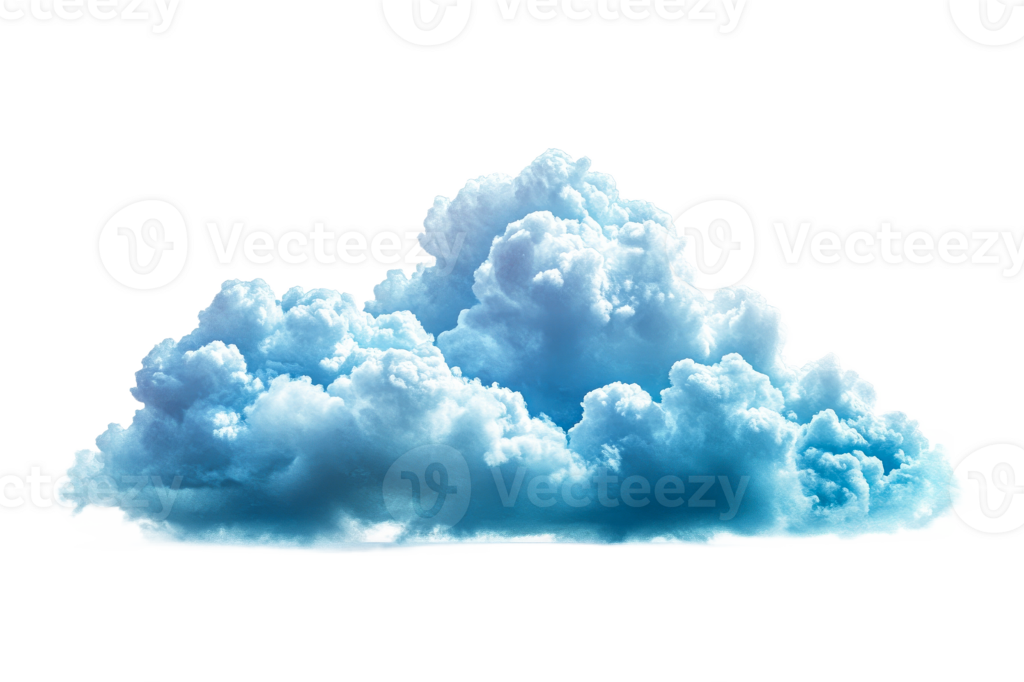 Soft cloud floating in a clear blue sky png