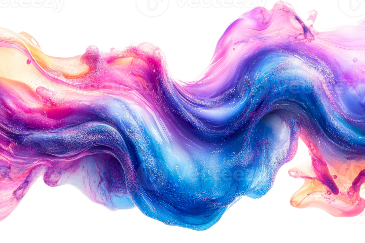 Colorful abstract swirl design with smooth gradients png