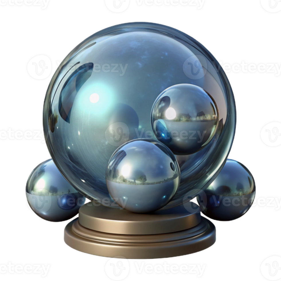wonderful rustic Multiple Reflections in Crystal Ball Cutout authentic png