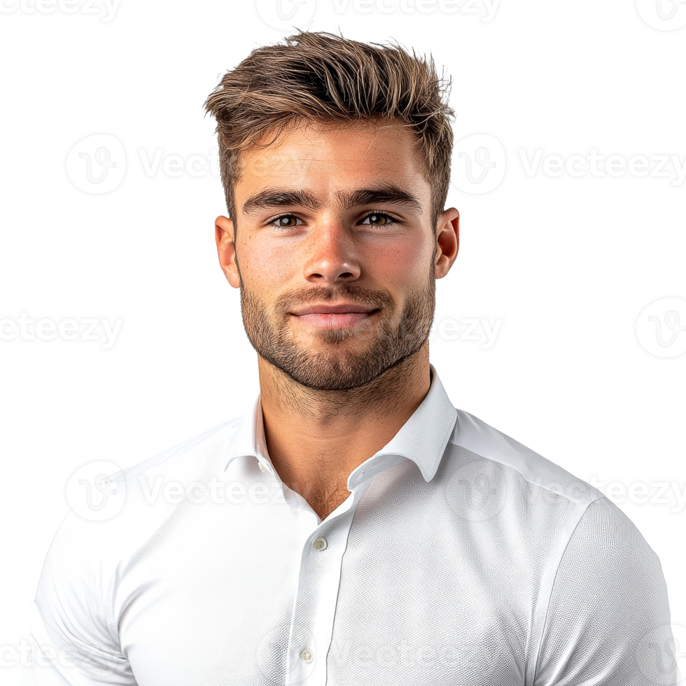 Professional male portrait with confident expression png