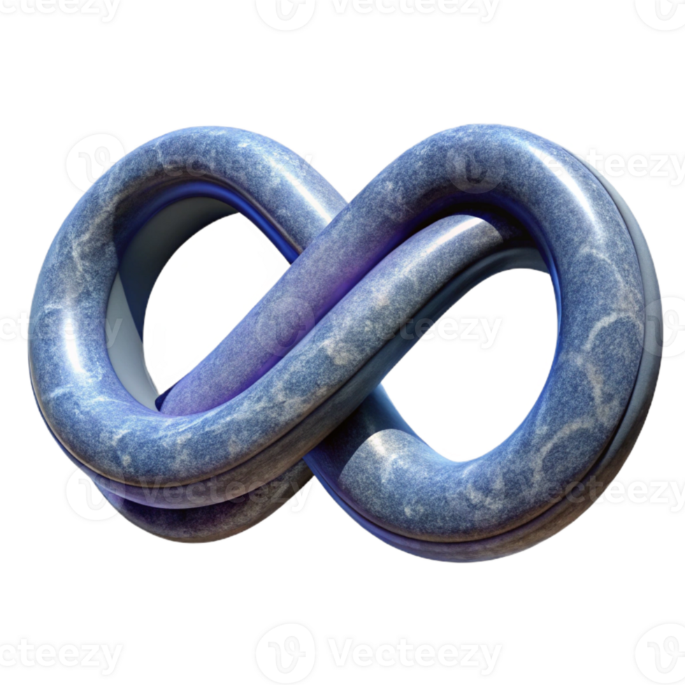 stunning modern Multiverse Symbol Infinite Loop Design Isolated detailed png