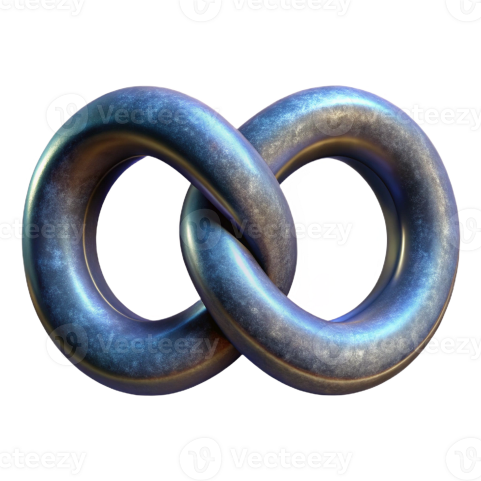 elegant abstract Multiverse Symbol Infinite Loop Design Isolated detailed png