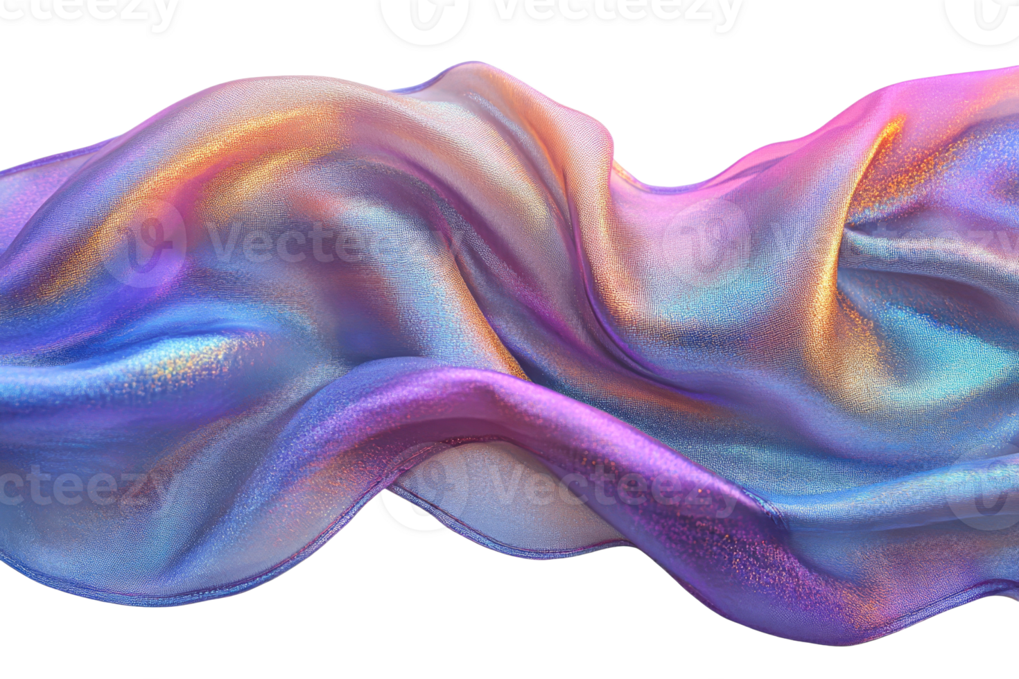 Colorful silky fabric flowing with elegance and shine png