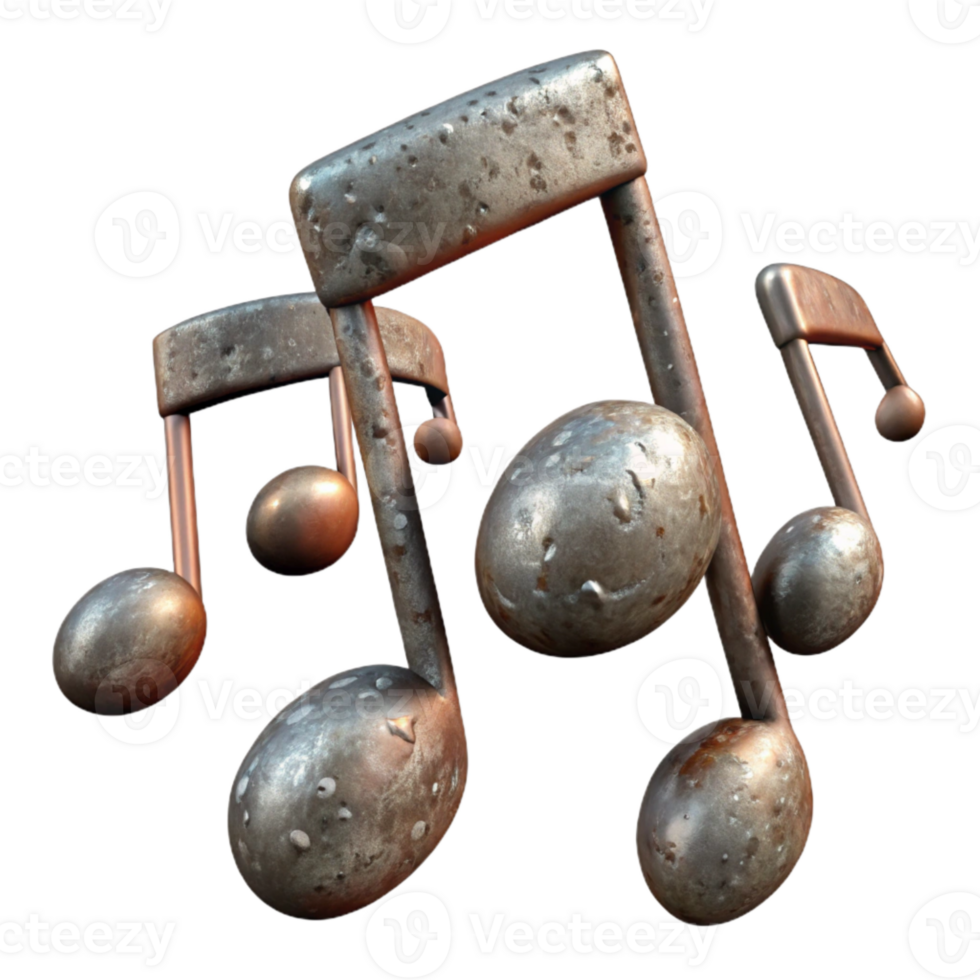 wonderful creative Music Notes Floating Upward Element genuine png